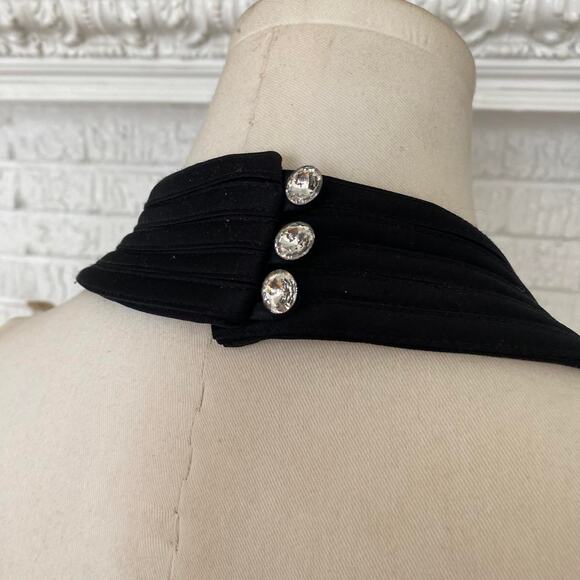 Vintage 90s cache black halter top - Picture 3 of 6